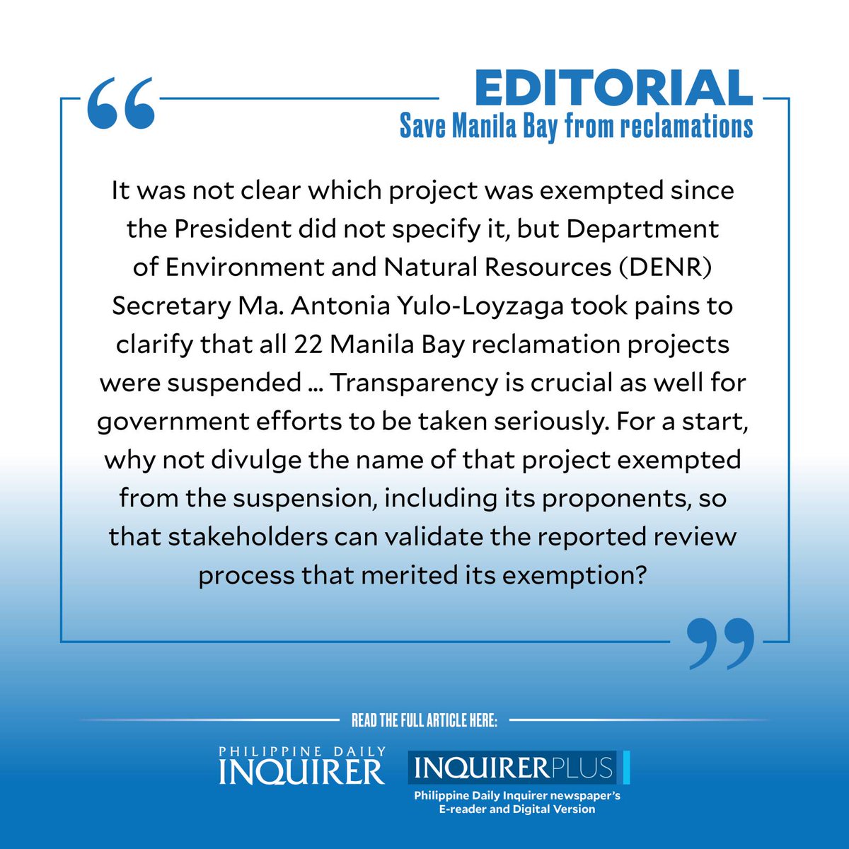 Today's Inquirer Editorial (Aug. 18, 2023). READ: opinion.inquirer.net/165647/save-ma…