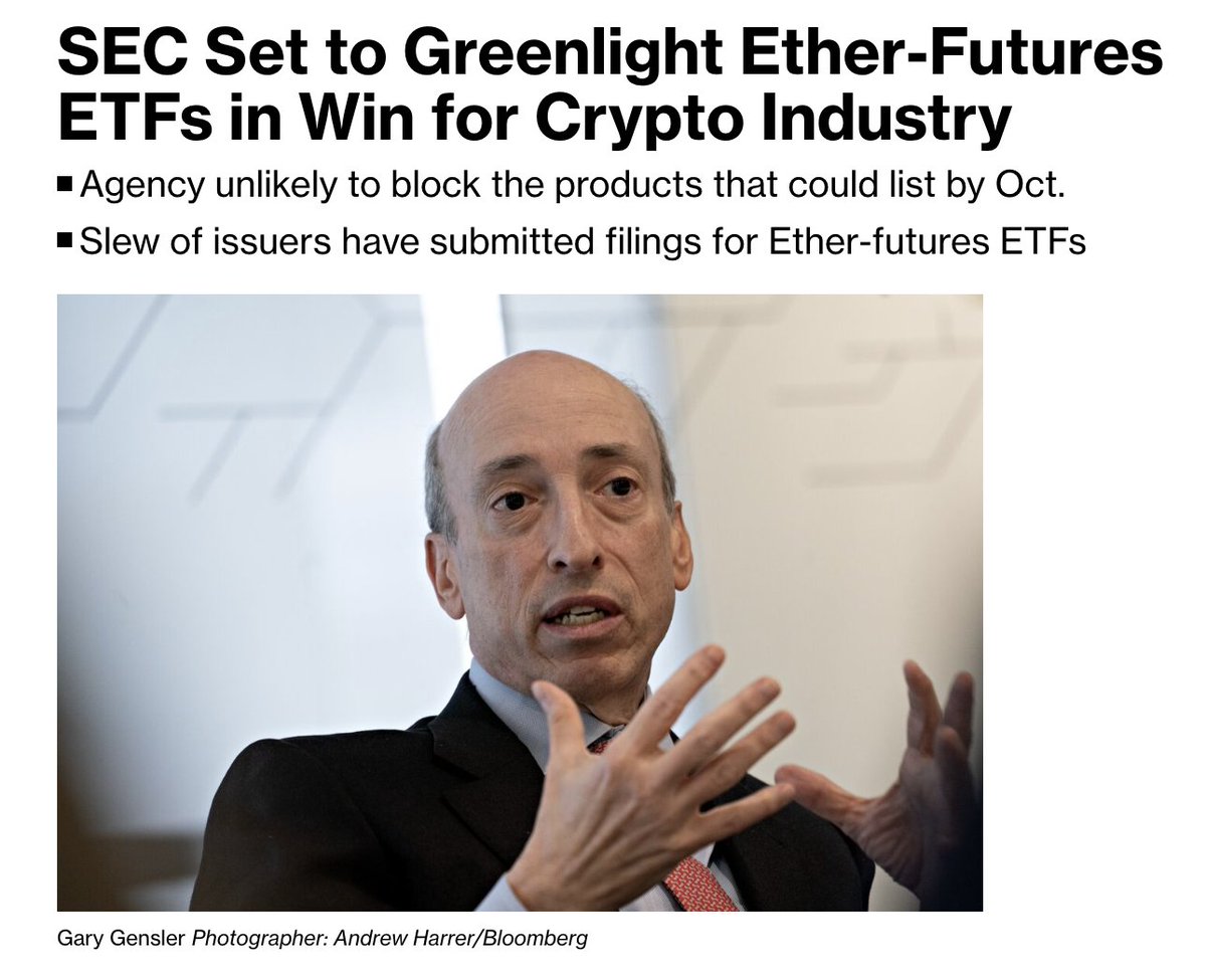 Like I said so many times, I am bullish on $ETH vs. $BTC. 🔥 With ETH Futures ETF, the flippening is not an "if", just a "when". Retweet if you are bullish on #ethereum !!