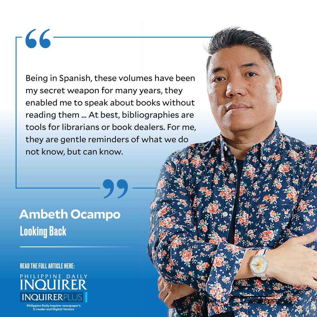 Today's #LookingBack by Ambeth Ocampo (Aug. 18, 2023). READ: opinion.inquirer.net/165646/how-to-…