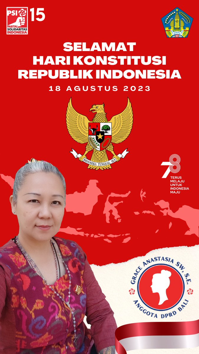 graceantz_psi's tweet image. Selamat Hari Konstitusi Republik Indonesia
#GraceBali #DPRDBali #DPRDProvinsiBali