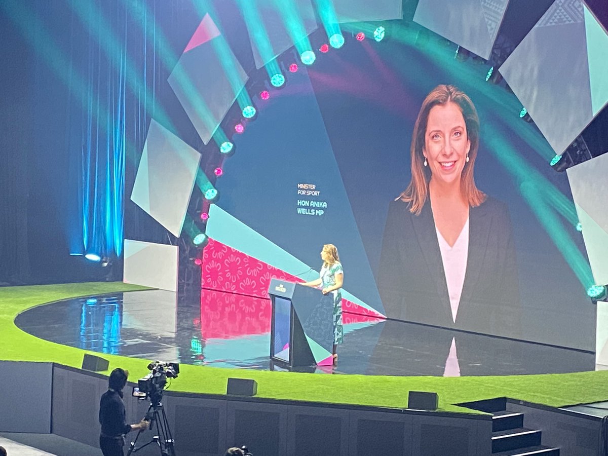 “Australia is now a football country” - <a href="/AnikaWells/">Anika Wells MP</a> speaks at the <a href="/FIFAcom/">FIFA</a> Women’s Football Convention 2023. #TillItsDone #FIFAWWC