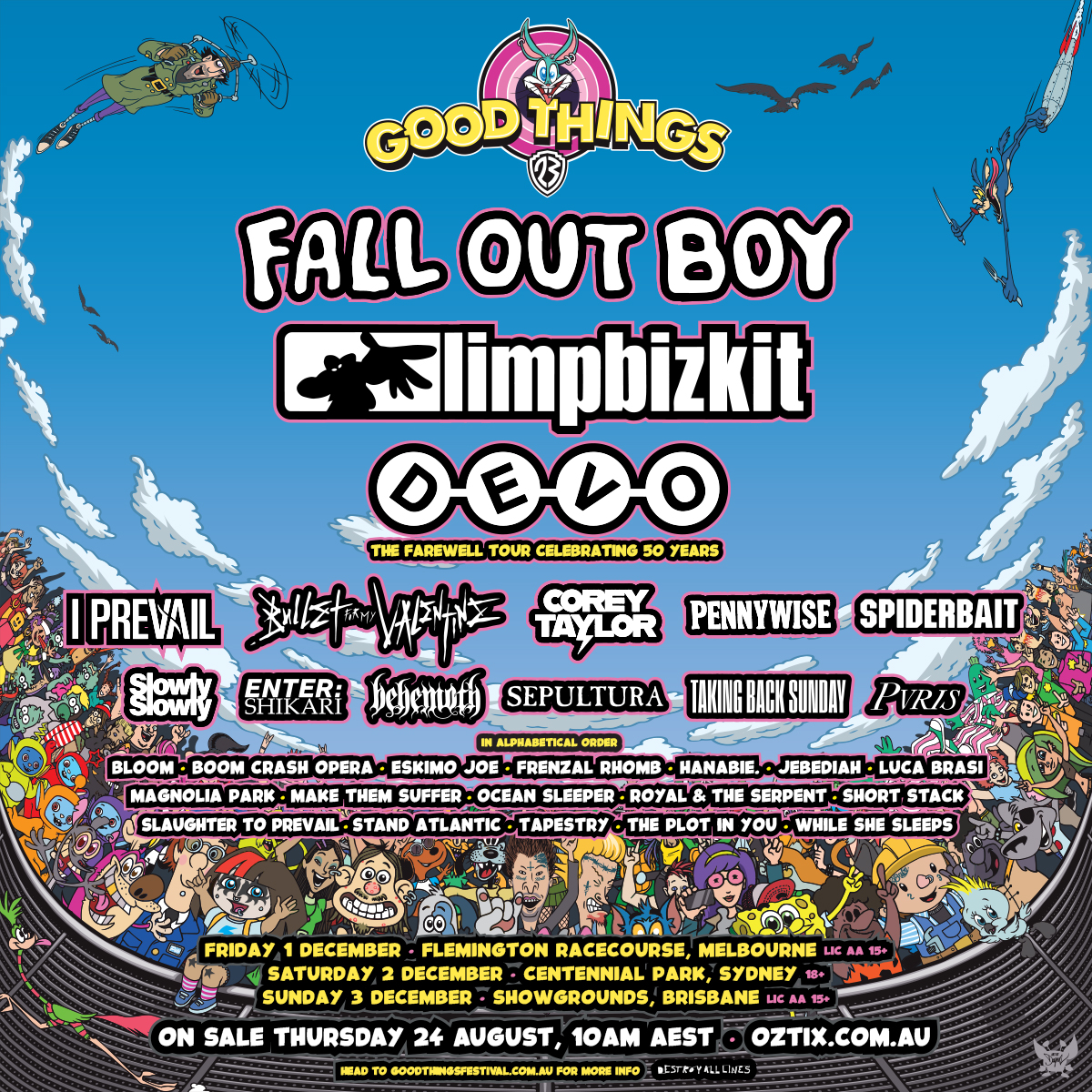 wwdotw's tweet photo. Check out our lineup review for @GoodThingsFest 
We've had heaps of great feedback and also heaps of questions
Let us know what bands you are excited to see
https://t.co/nKqUBjzKRq https://t.co/zOa8uioeb0