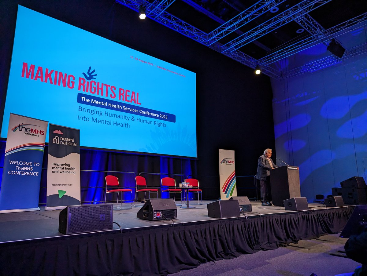 VMill13's tweet photo. #themhsconference2023 Tom Calma is delivering a very powerful keynote address on The Voice and the effect on the well-being of Aboriginal and Torres Strait Islander peoples. https://t.co/0QWkUu14kx