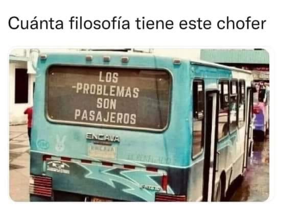 LcLetha's tweet photo. Este chofer estudió filosofía. Jejeje. https://t.co/XffqDU6oJg