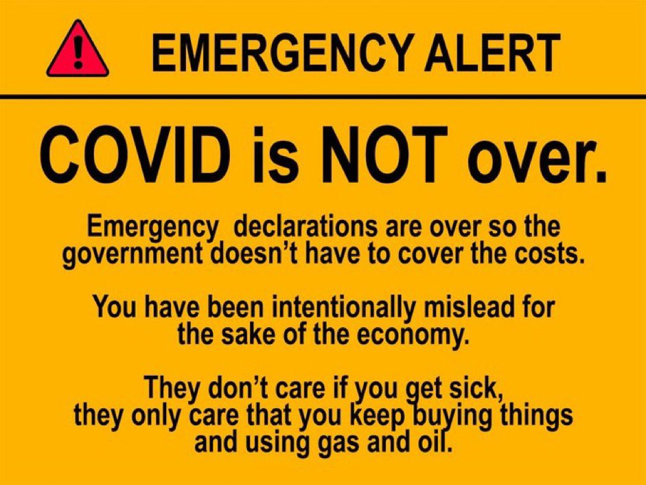 The CDC didn’t relax mitigation guidelines because of science or evidence. 

It’s because the ruling capitalist class, including politicians, pressured them. 

It’s because they want us to keep working and consuming, not because COVID is any less dangerous or transmissible.