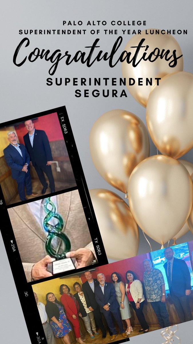 Earlier this summer, Superintendent Segura was named <a href="/PACPR/">Palo Alto College</a> Superintendent of the Year! Today, he was honored at the annual luncheon to celebrate this award. Congratulations on this hard earned, and well-deserved honor!