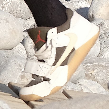 ComplexSneakers's tweet photo. .@TrvisXX vacationing in his upcoming Jordan Cut the Check sneaker. https://t.co/x9KFUhErTf