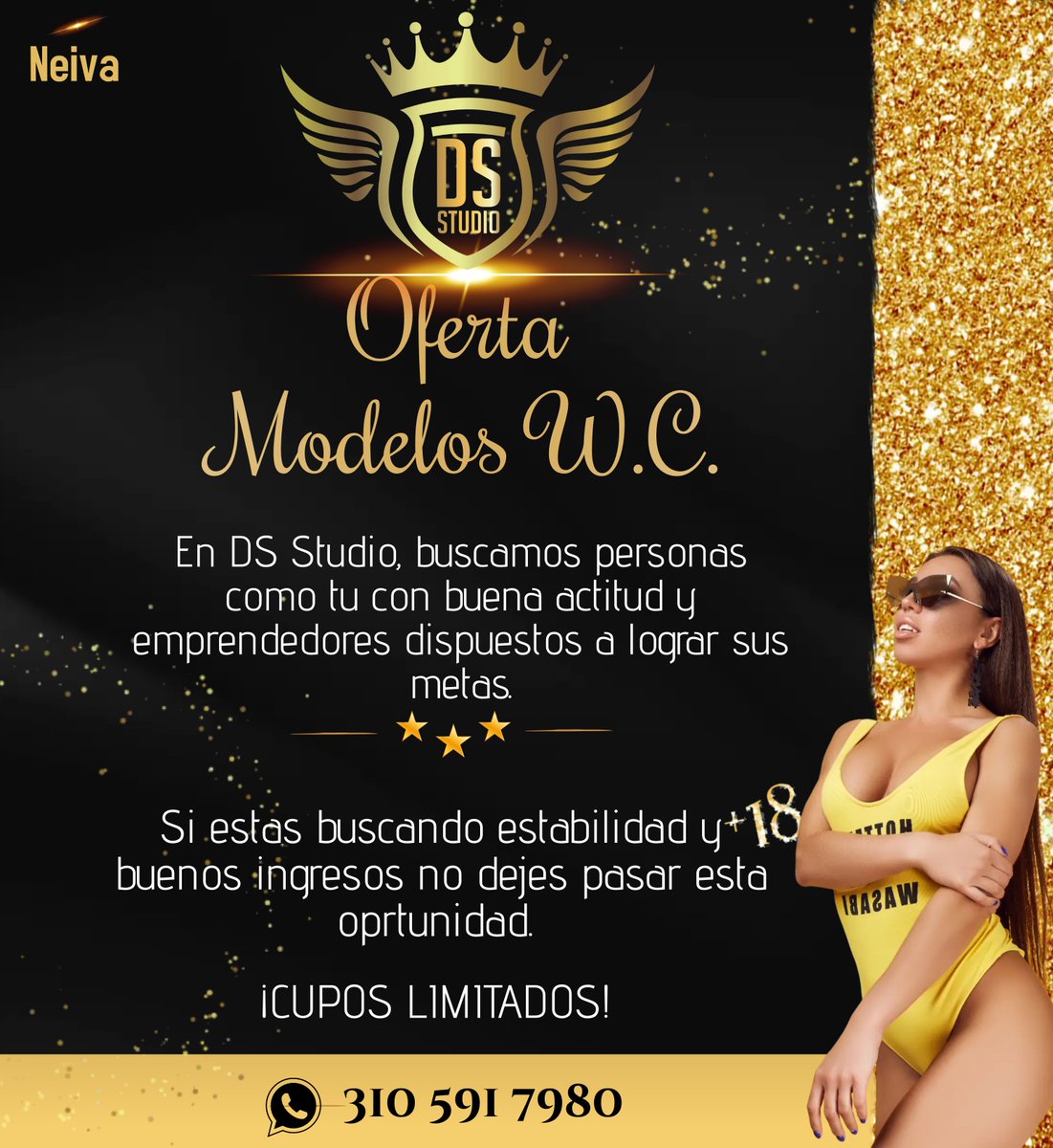 WebcamNeivaDs's tweet photo. Garantes son tus sueños, grandes son tus metas, tienes toda la capacidad  para llegar a ellos.... Quieres saber como... 💵💵💵💵💵
Escríbenos:https://t.co/a09LcoI0C8
#webcam #webcamneiva #estudiowebcam #estudiowc #modelos #neiva #modeloweb https://t.co/YRvVnUXMWA