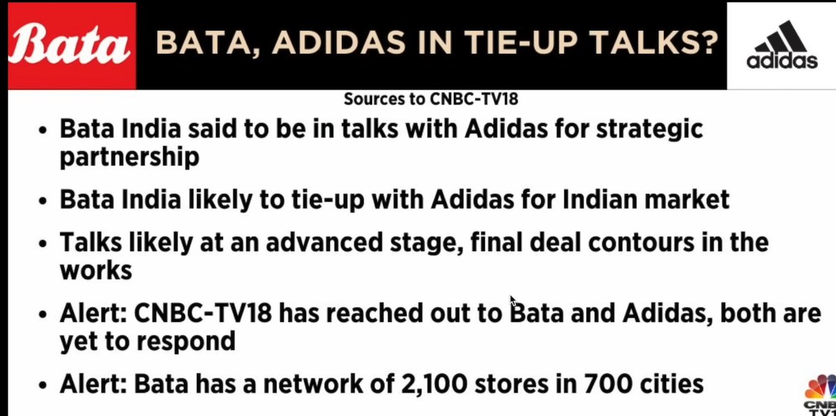AS_Financials's tweet photo. As Sources says
#Adidas ties up with #Bata to place their products in #BataShowrooms / #BataOutlets.
🚨Which plays positive for #BataSgare, but observe it would be positive, if this time up is exclusive. Means Adidas should have time with only Adidas.
#grostocks #bataandadidas https://t.co/YoaJb3GoMI
