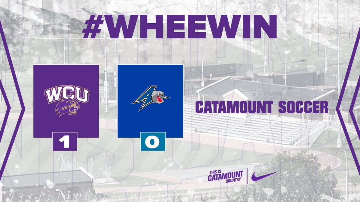 #WheeWin the season opener at UNC Asheville! Isabella DeMarco's goal in the 77th minute was the difference tonight. We'll see you in Cullowhee on Sunday as we host Queens at 1 pm #CatamountCountry