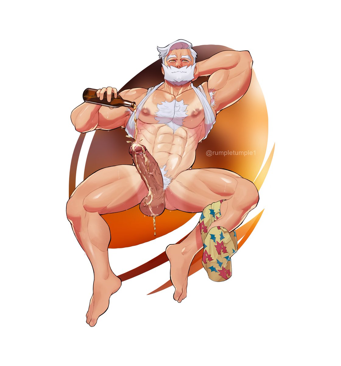 Drayden is letting loose this summer! 🏖️

My part of  the Pokémon Summer Collab hosted by @lupin_art