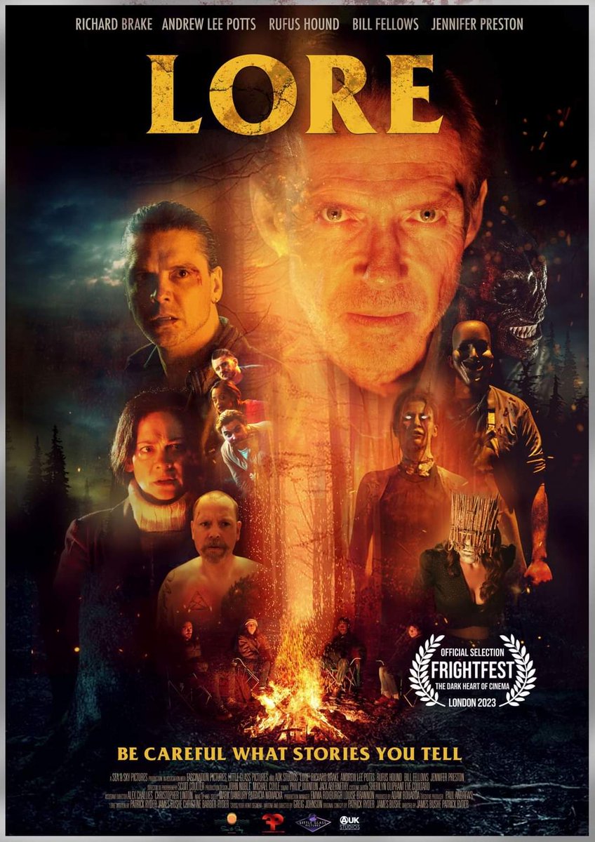 Less than a week away (Thurs 24th August) until the premiere of our #horror LORE, at the prestigious <a href="/FrightFest/">FrightFest</a> in Cinewold Leicester Square 🙌🙌. Staring  <a href="/richardbrake/">RICHARD</a> &amp; <a href="/andrewleepotts/">Andrew Lee Potts</a> 
Grab your tickets below and hope to see you there  👇😉 

frightfest2023.eventive.org/schedule/64b58…