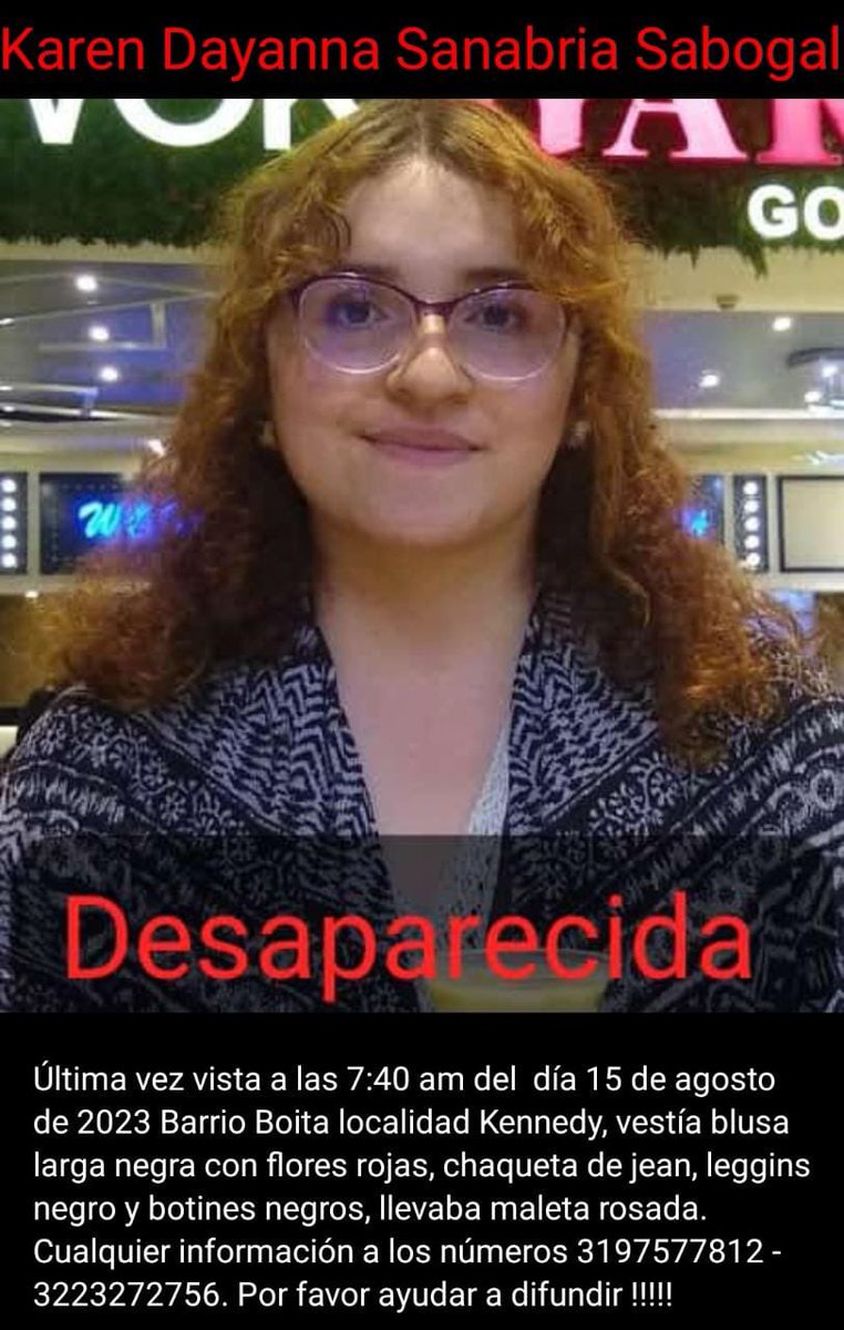 manolitosalazar's tweet photo. Ayudemos a encontrar a Karen Dayana Sanabria desaparecida hace 2 días en Kennedy, por favor rt https://t.co/lRzkERjNAa