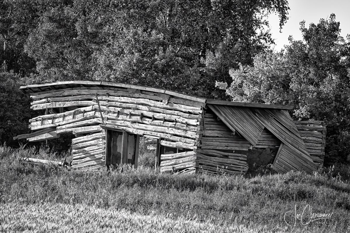 'Gravity Wins Again' - Abandoned farm building / home east of #yeg #abandoned #history #alberta #explore #backroads #Canon #dovetail