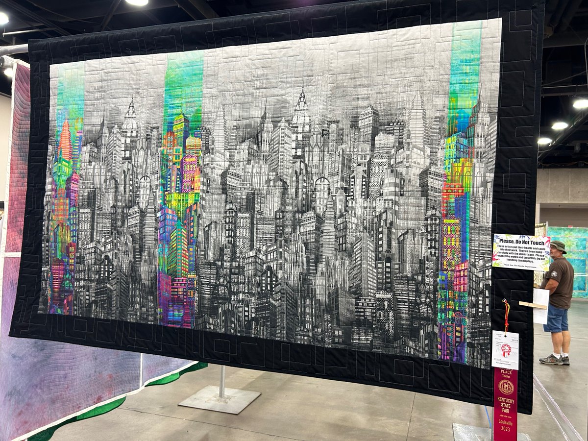 ColPamStevenson's tweet photo. ATTENTION Quilt lovers: here are some of the quilts I submitted to the Kentucky State fair this year—and I won 2nd place for one of them! I have 6 of them showing , be on the look out for them when you visit. https://t.co/Pd6JbSS6hW