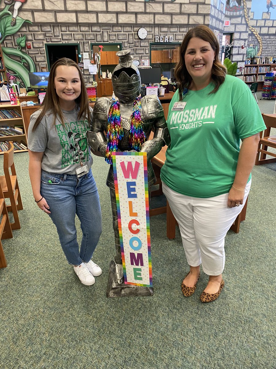 BrendaWSweeney's tweet photo. @mossmanelem is excited to welcome our new counselor Mrs. Duggan! Welcome to our Knight family 💚 https://t.co/wHakJsvNmc