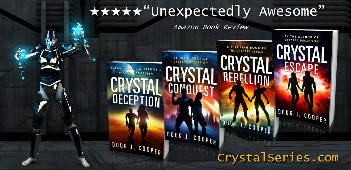 The images looped in a reflection tunnel that trailed out forever. The Crystal Series – futuristic suspense Start with first book CRYSTAL DECEPTION Series info: CrystalSeries.com Buy link: amazon.com/default/e/B00F… #asmsg #ian1