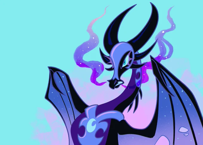 Nightmare Moon but also she's Cynder  