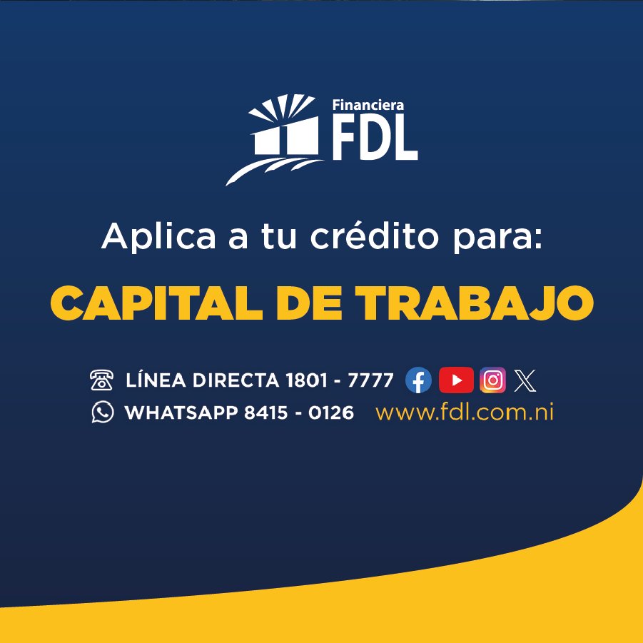 financierafdl's tweet photo. Testimonio de cliente: Felix Alberto Mercado 💬
Crédito: Para Capital de Trabajo.
📍Sucursal #FinancieraFDL: Chinandega
Adquiere el tuyo en: https://t.co/9aT2GdX0X2
📱8415 0126 con Celi
☎️ 1801 7777
#TestimoniosFDL #CreditosFDL #pymes 💰 https://t.co/a25dywRVMb