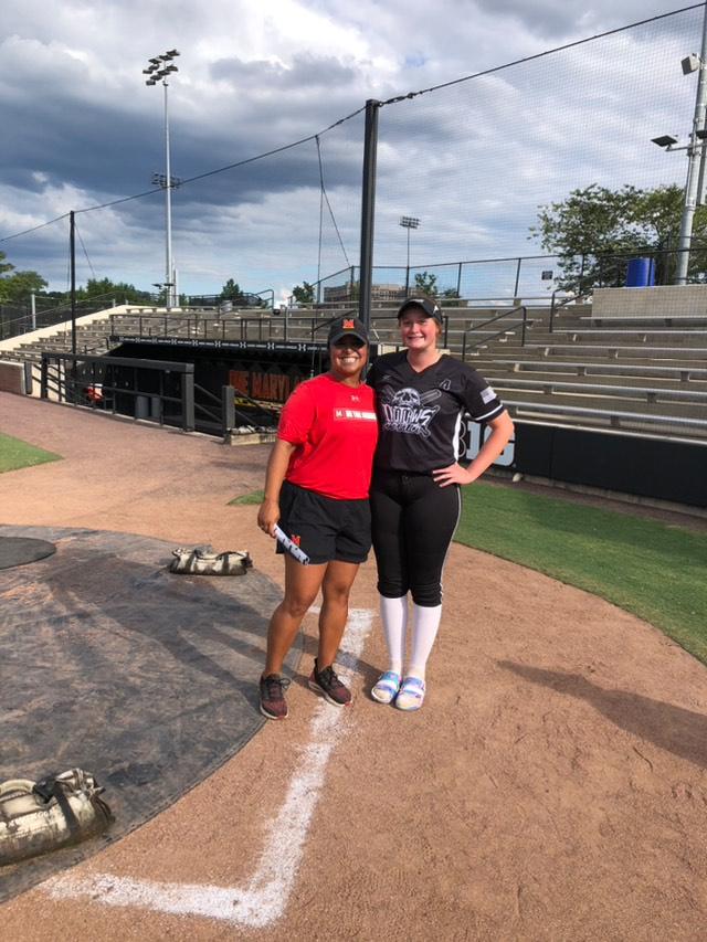 MaddieSimmerman's tweet photo. Thank you @TerpsSoftball for the invite to the camp! I love the atmosphere, and I can't wait to see what the future holds. Go Terps! 🐢
@UofMaryland https://t.co/PpwxLS6Kph
