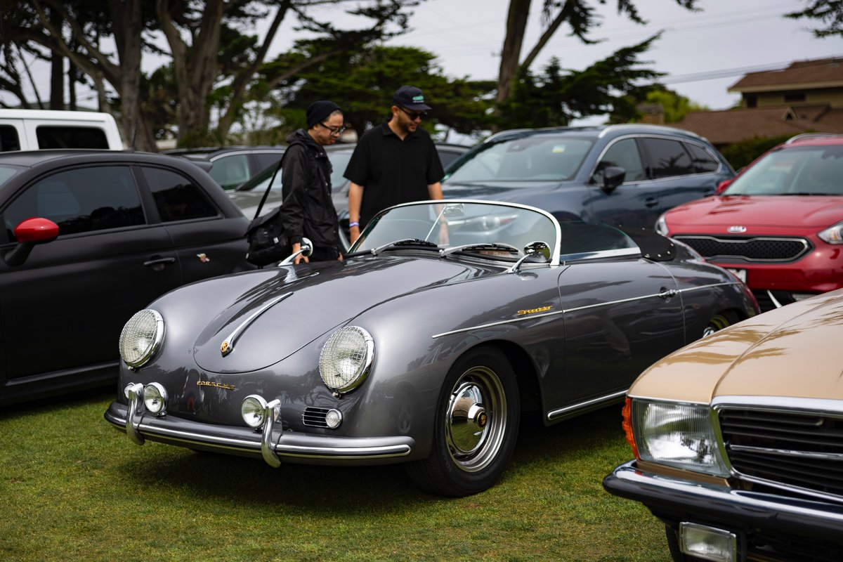 MattJelonek's tweet photo. I've learnt that one must #CheckTheCarPark... so that I have done. Outside the #LegendsOfTheAutobahn at #MontereyCarWeek https://t.co/DipMQAAlOk