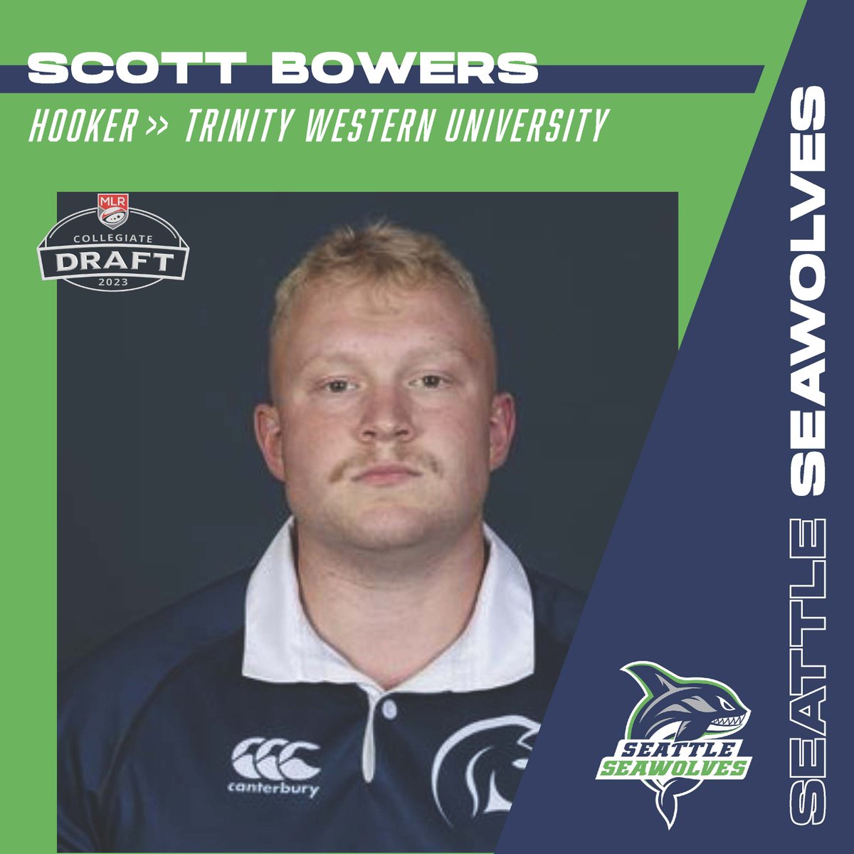Look who's in the hunt! 

#TogetherWeHunt #MLRDraft #SeattleSeawolves #Rugby
#ScottBowers #TrinityWesternUniversity #Spartans