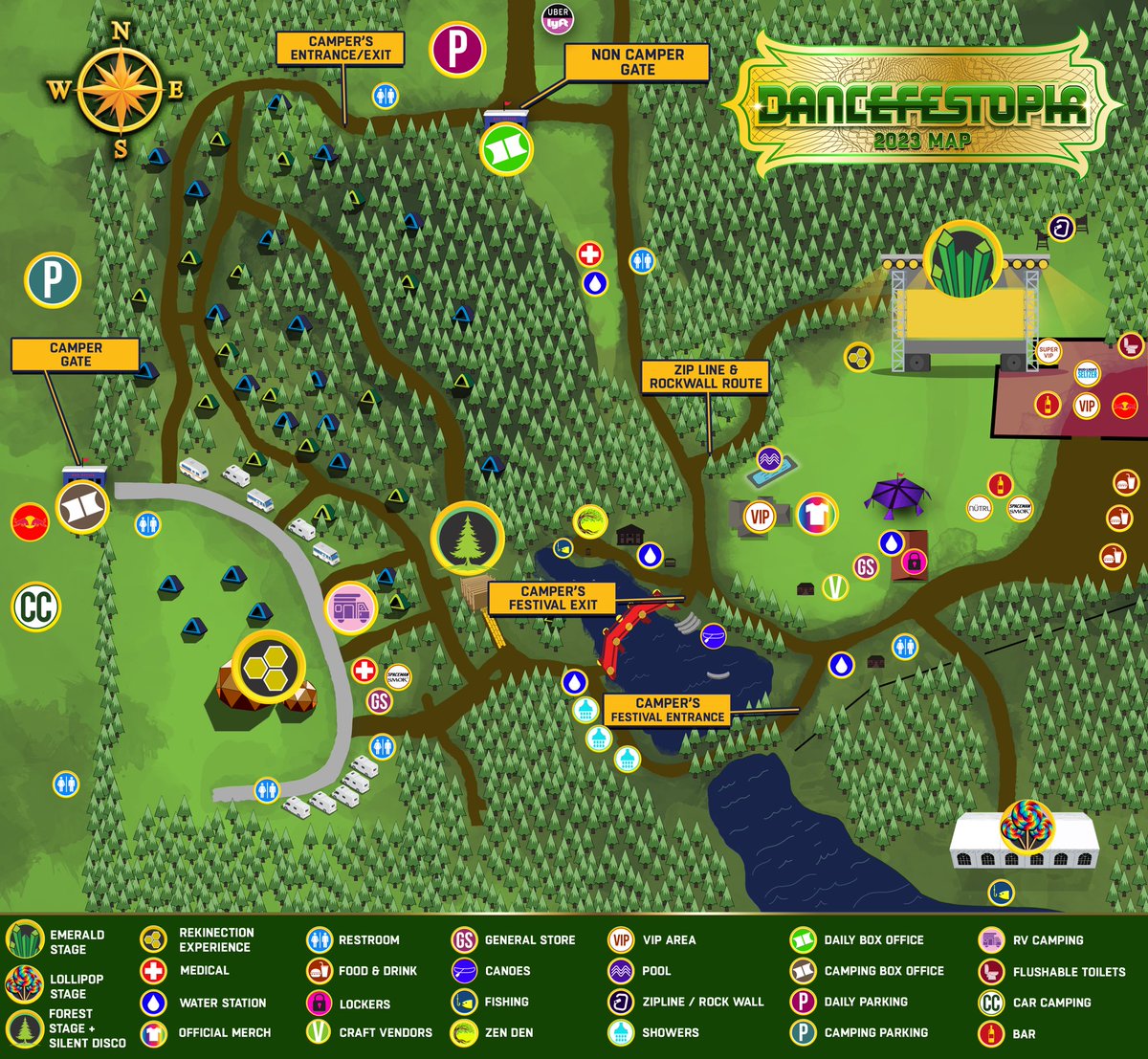 Dancefestopia map