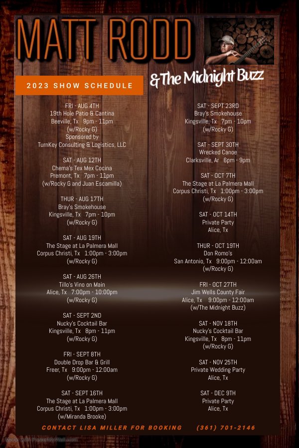 🚨 WEEOO WEEOO WEEOO LOL 🚨

And just like that, y’all, Freer, Tx took the FINAL available date until NOVEMBER!

Thank you for supporting Matt Rodd for all your music needs!

Get with me to book your Friendsgiving &amp; Friendsmas Parties! We’ve got LIMITED SPOTS available!