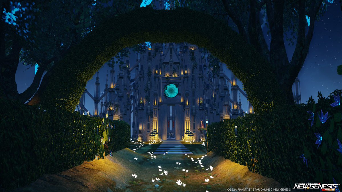 Caecilius1231's tweet image. #クリエイティブスペース
#PSO2NGS 
#PSO2NGS__SS 
青と白の大聖堂