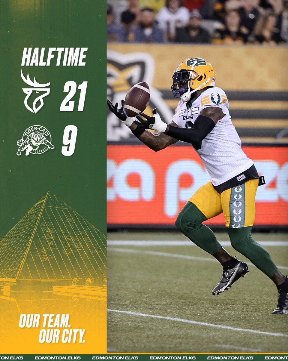 Solid opening 30 on the road.

#OurTeamOurCity #GoElks #CFL