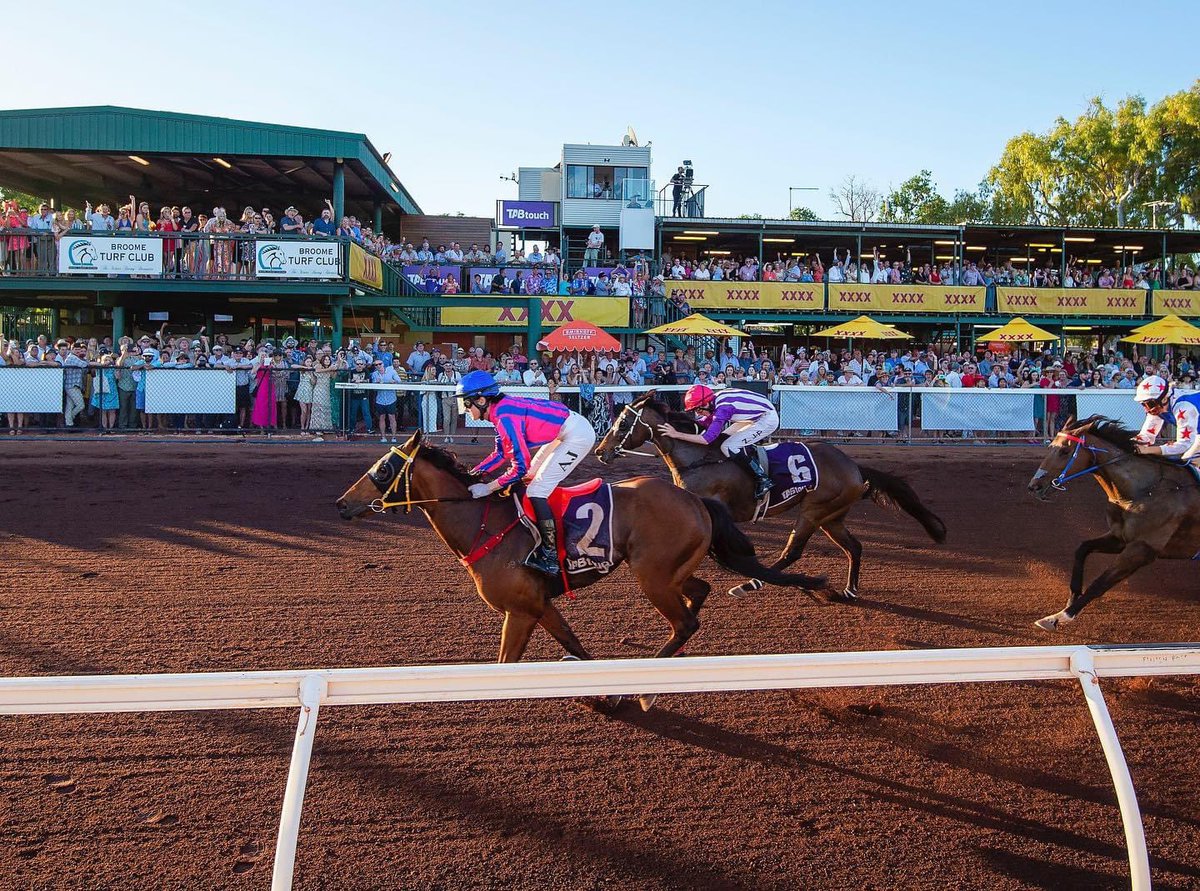 Join us tomorrow at Broome Turf Club for our biggest race day of the year - BROOME CUP 🏇🏆

Gates open at 11am and the 1st race jumps at 12.59pm ⏰ 

We are also pre-selling tickets at the front gate today from 11am🎟️ You can still purchase tickets at the gate tomorrow.