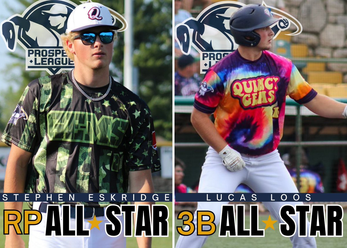 The Gems had two players selected for the Prospect League Western Conference All-Star Team! @StephenEskridg6 as a relief pitcher and @LucasLoos6 as a third baseman! 💎⚾ #GEMPIRE