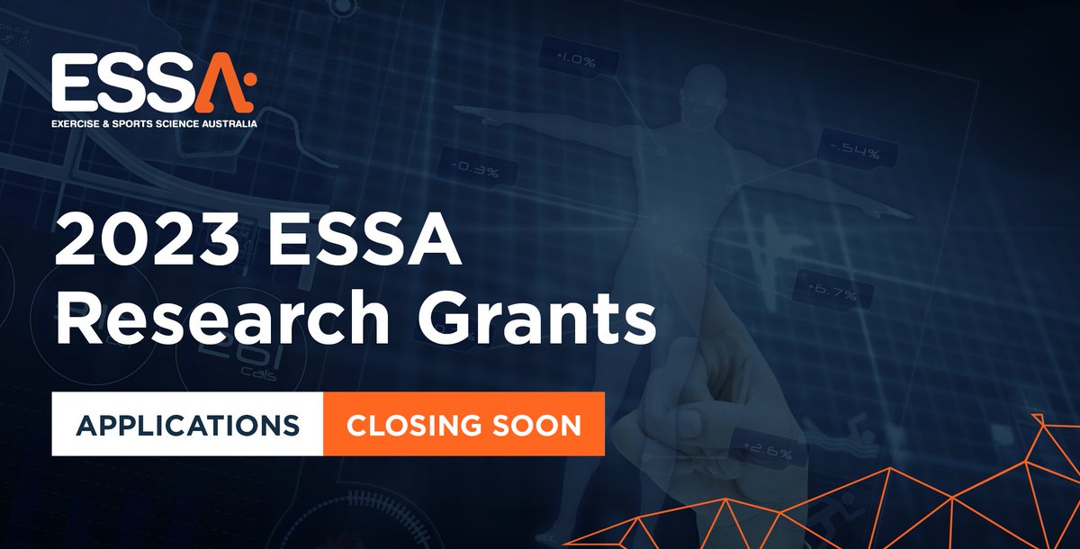 Two weeks left to apply for the 2023 ESSA #ResearchGrants! Two $50,000 grants available. Priority areas include Economic Evaluation Research and Sports Science Research. Applications close 1 Sep. Winners announced 8 Dec. To Apply, visit: bit.ly/44dzAj9