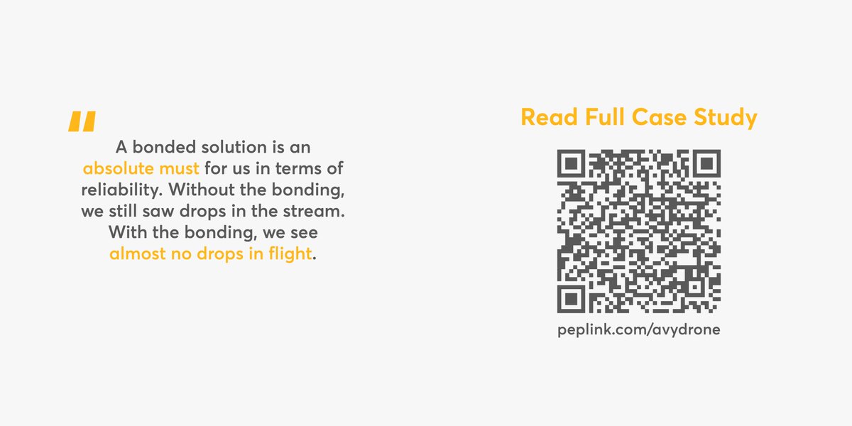 #Drones can do more than you think, but only if they have the most reliable connectivity possible. 🤖 #Peplink has kept <a href="/FlyAvy/">AVY</a>'s #BVLOS drones connected and performing their critical missions smoothly. So, what are you waiting for? Get some insights now: bit.ly/3OM2ssy
