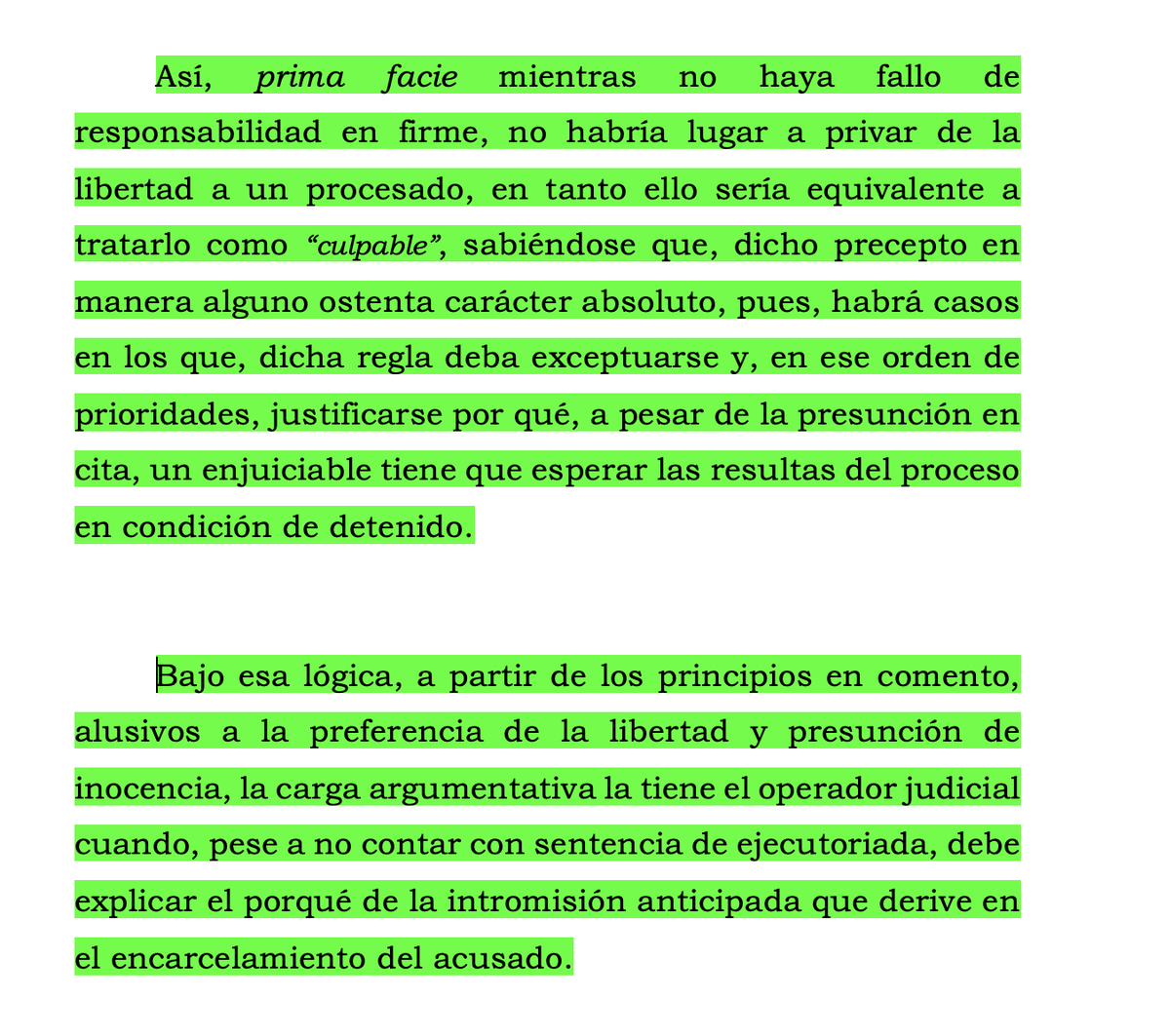 alfesac's tweet photo. Tutela BOMBA, para disponer captura con sentido de fallo condenatorio se necesita no solo negar los subrogados penales; hay que hacer test de proporcionalidad, reforzado por el principio pro libertate y la presunción de inocencia y otros factores como comportamiento procesal: https://t.co/4TRi4ZpvOO