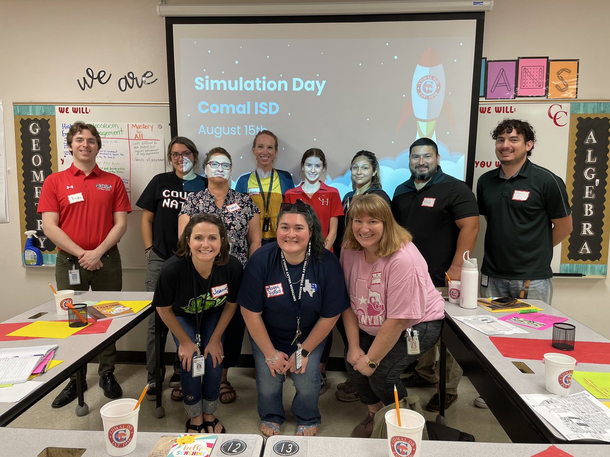 Mrs. Joanie Carter (@mrscartersmath) on Twitter photo I have been blessed to host Comal ISD’s new teacher Simulation Day for Math/Science/CTE the past three years. I’m so excited for the impact I know this crew will make in our students lives!
<a href="/StregerSharon/">Sharon Streger</a> <a href="/DavissonDustin/">Dustin Davisson</a> <a href="/canyonhscougars/">Canyon HS</a> <a href="/MrsWoodrom/">Courtney Woodrom</a> I have been blessed to host Comal ISD’s new teacher Simulation Day for Math/Science/CTE the past three years. I’m so excited for the impact I know this crew will make in our students lives!
<a href="/StregerSharon/">Sharon Streger</a> <a href="/DavissonDustin/">Dustin Davisson</a> <a href="/canyonhscougars/">Canyon HS</a> <a href="/MrsWoodrom/">Courtney Woodrom</a>