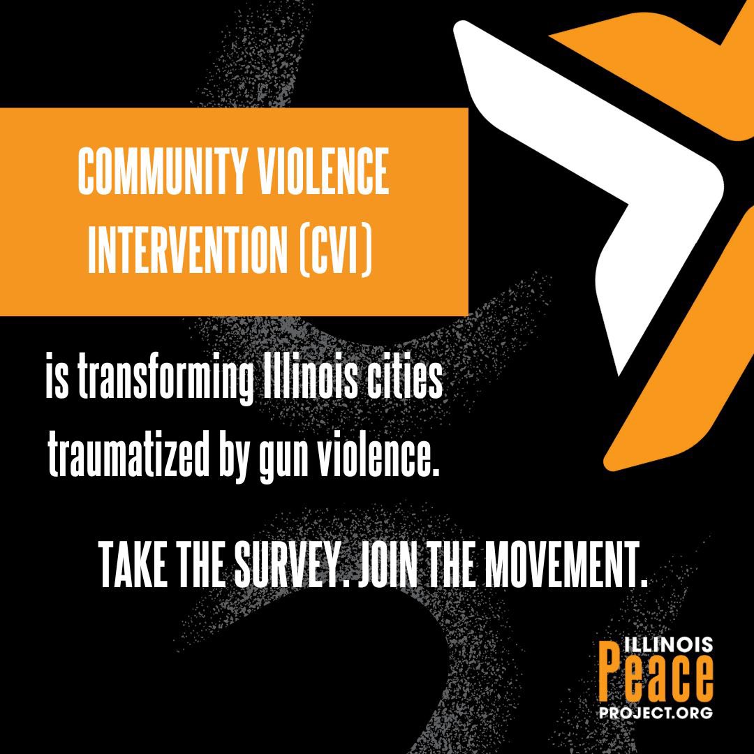 Are you an organization helping to reduce gun violence in Illinois? OR do you know of an organization working to reduce gun violence in Illinois? 
-
Complete our Violence Provider Survey and help us grow the CVI network. 
illinoispeaceproject.org/survey/

#whatiscvi #pathwaytopeace