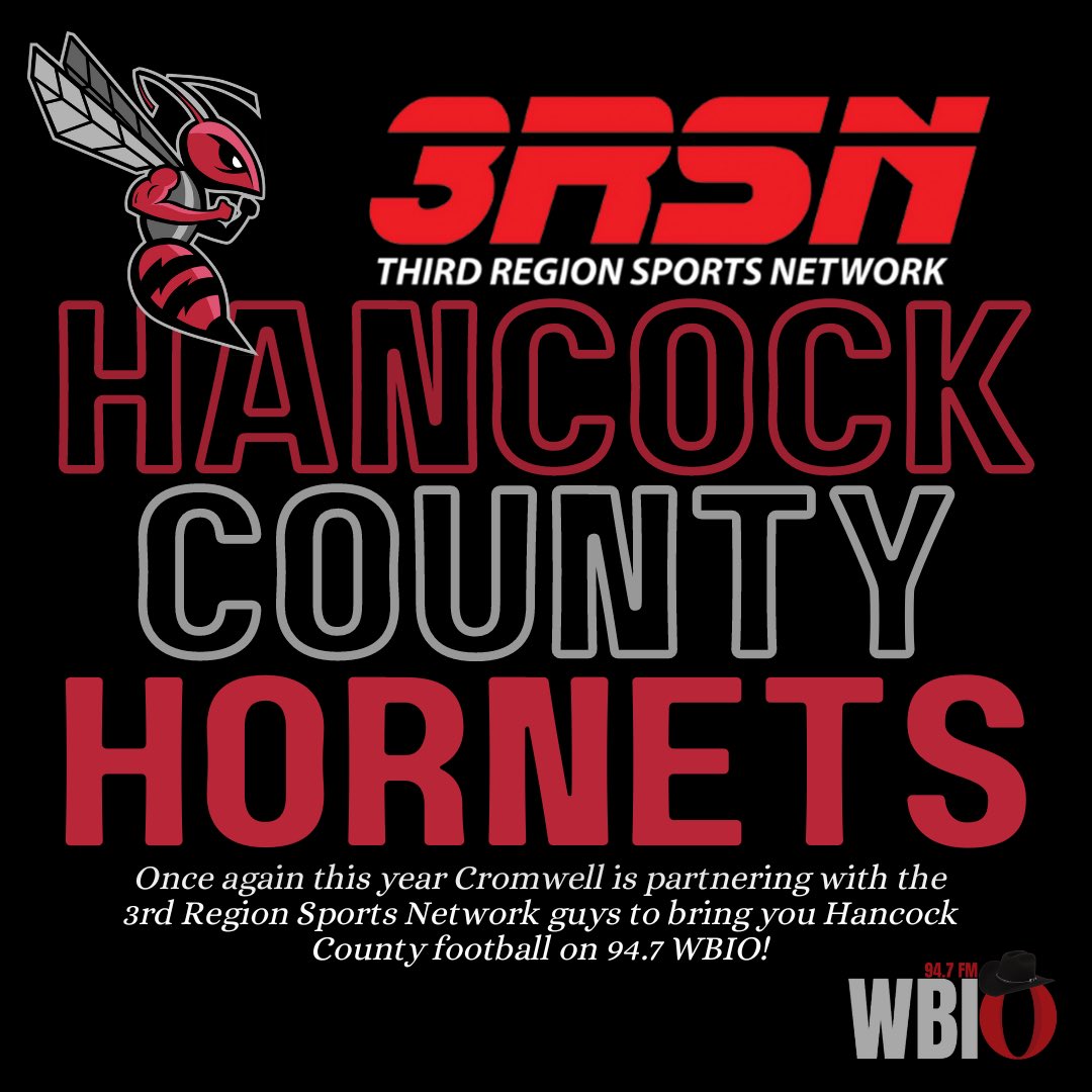1027TheGame's tweet image. Back at it again this year the @3rdRSN covering Hancock County Athletics on 94.7 WBIO! We love our partnership with all the guys at 3RSN &amp;amp; look forward to another great season! #TheGame #supportlocalathletes 🏈