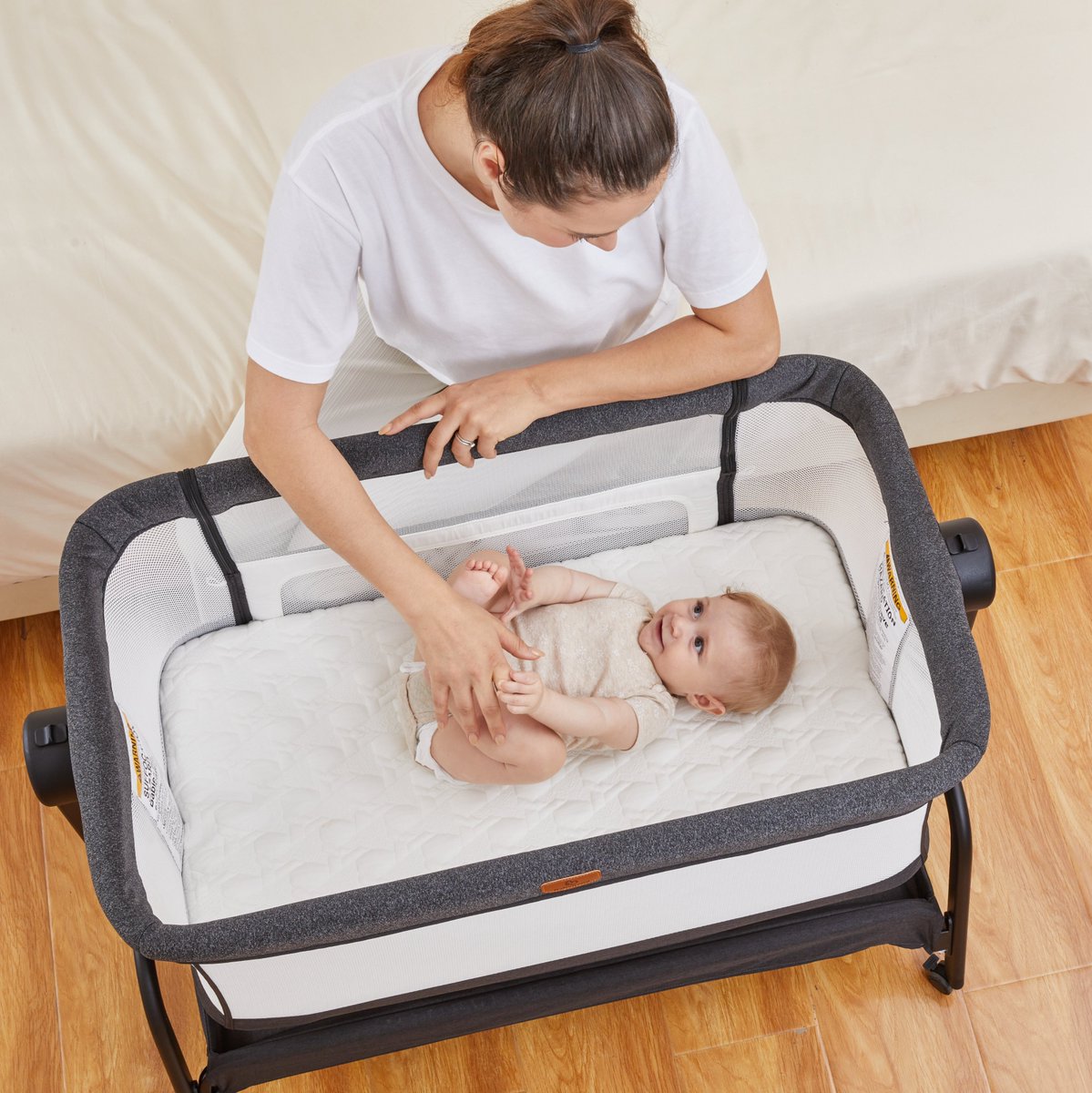 👶Cute. Comfy. Convenient.
We can't get enough of this little cutie in his cozy bassinet.

#cute #baby #newborn #parentsday #PlayStation #Sleeper #cozy #comfort #portable