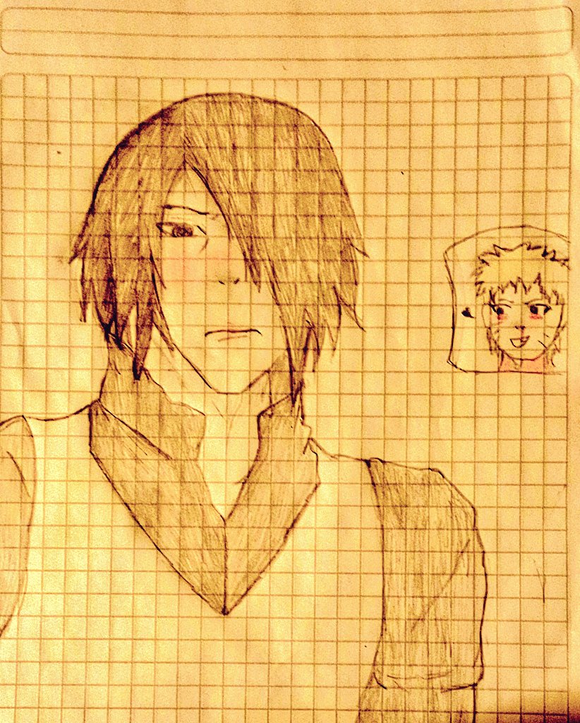 av700288's tweet photo. Sasuke piensa: (que me mira tanto?) *Mientras se sonroja* #sasukeuchiha #narutouzumaki #Narusasu #naruto #sasuke https://t.co/BmihYBfIaT
