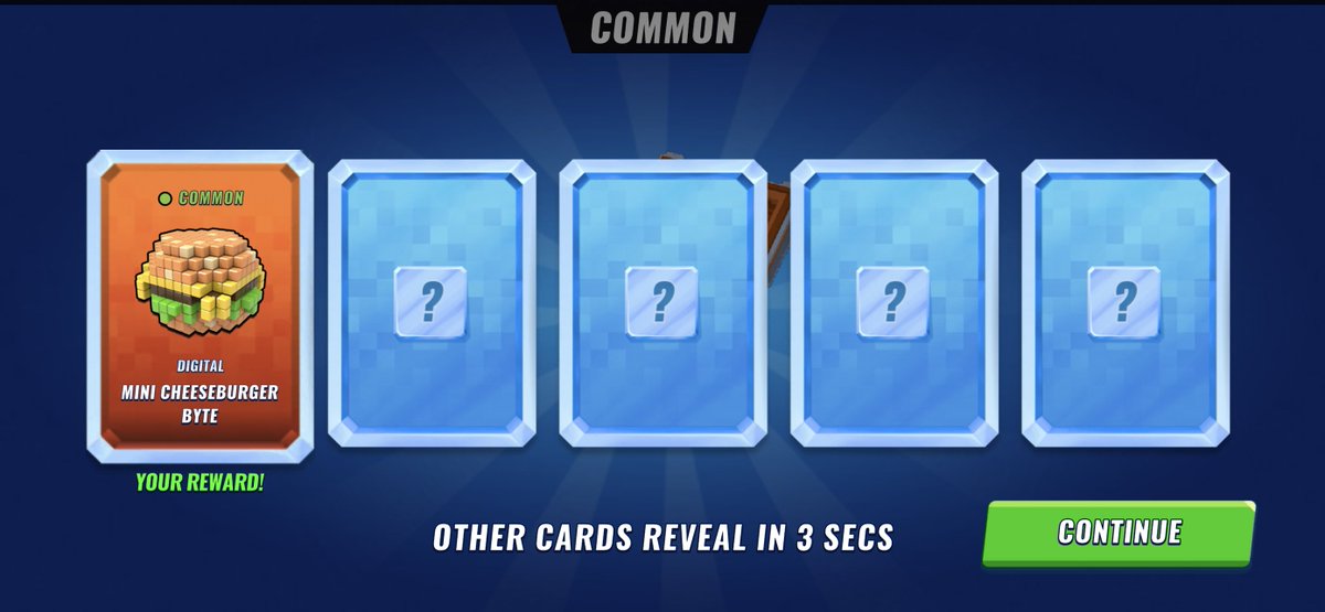 wearenanobytes's tweet photo. Better luck next time!😏 Always better to cop a Rare or Epic #Nanobytes Swipe left to see reveal the rest of the daily rewards 😎

#Byteworld #BuildYourByteWolrd #ByteBoss #CollectNanobytes #ScanAndLearn #ScanAndPlay #Databytes https://t.co/xQWW7MnxBn