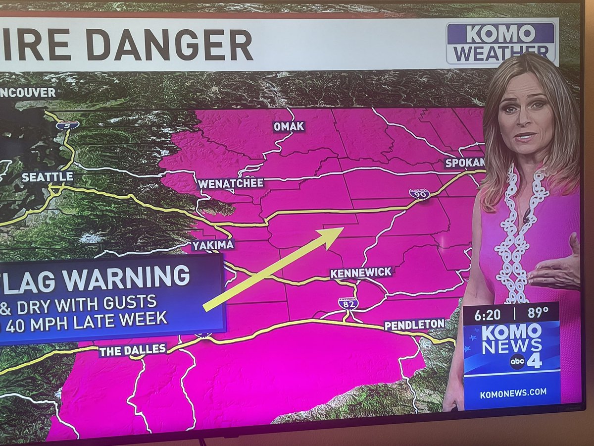 nlpeltz's tweet photo. @ShannonODKOMO you match the background of the weather map! 😂 https://t.co/DLAuk7u7QO