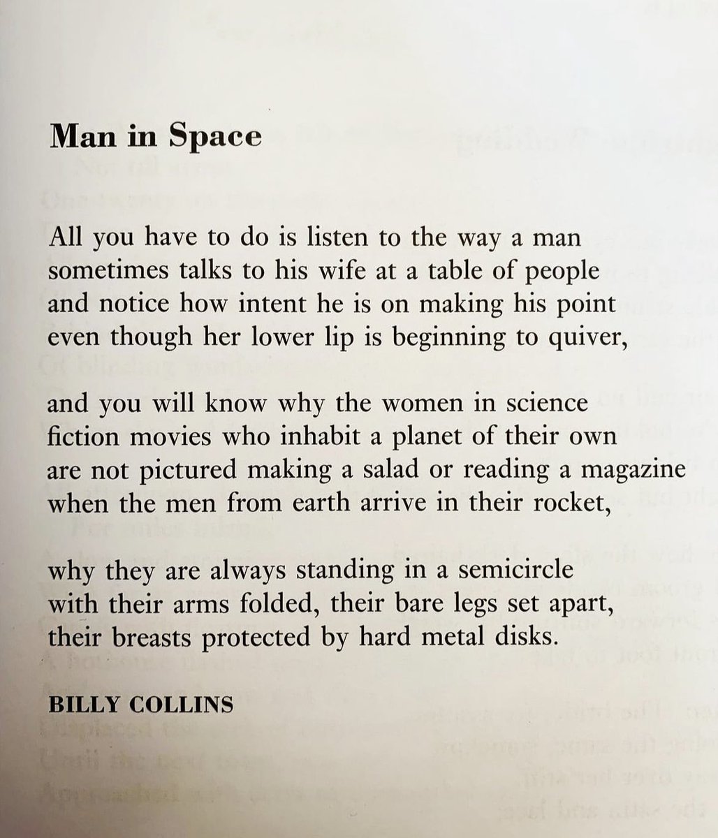 Billy Collins knows what’s up. 🖤