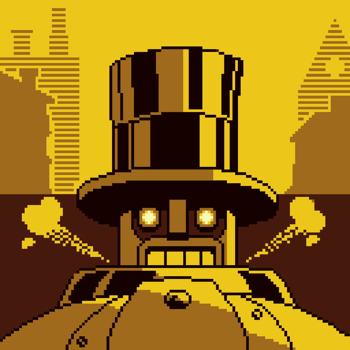 _Anunnery's tweet image. COPERNICUS

128x128px, 5 colors
#pixelart