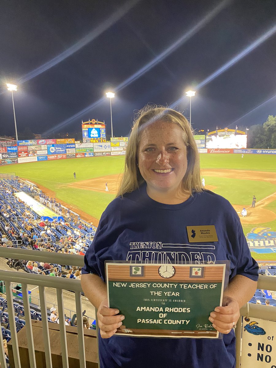 Thank you to @trentonthunder and @NJEA for a home run of a night! #wearenjea @cliftonschools @cliftonsupt @cliftonschool11