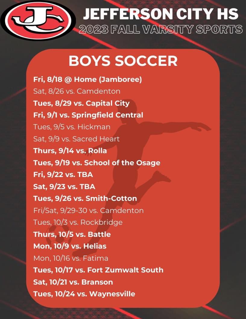 Support our Boy’s Soccer Team! The bold matches are home!