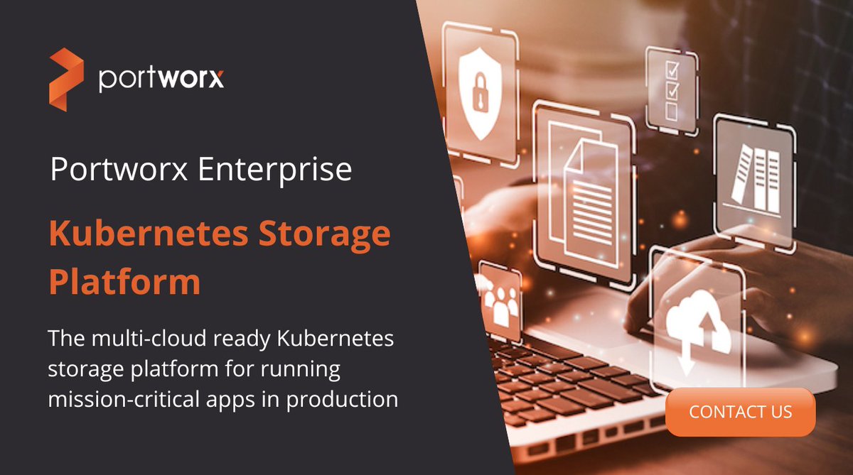 VGaustralia's tweet image. The complete multi-cloud-ready Kubernetes storage platform with elastic scalability, unmatched availability, and self-service access to any storage. Contact us to learn more or visit our website: hubs.la/Q01_gBGw0

#portworx #kubernetes #storageplatform