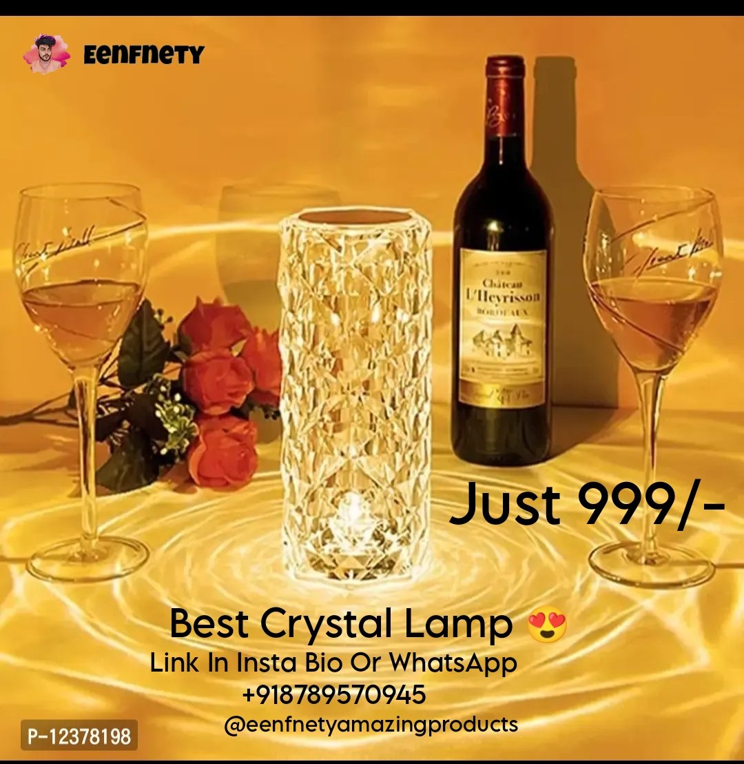 Best Crystal Lamps 😍 Get The Glow . . . #ByEenfnety #eenfnetyamazingproduct