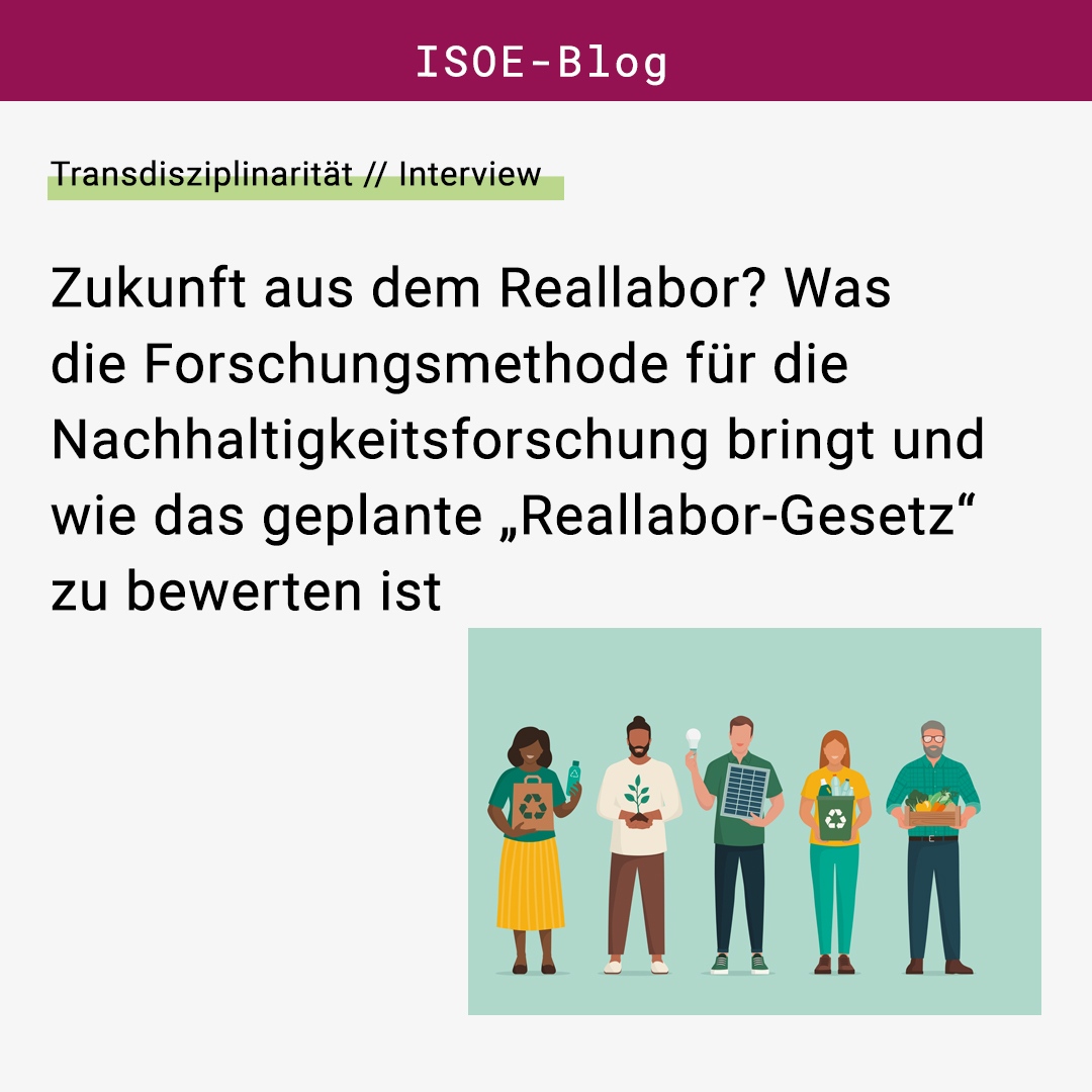 isoewikom's tweet photo. „Dass Zukunft im Reallabor geprobt werden kann, steht außer Frage, aber dazu muss auch die Frage erlaubt sein, welche Zukunft eigentlich gewünscht wird", sagt unser Kollege #OskarMarg, der zu Reallaboren forscht. Mehr dazu im #ISOE_Blog-Interview: https://t.co/XAszgwrMIb https://t.co/WRdPiNVlCK