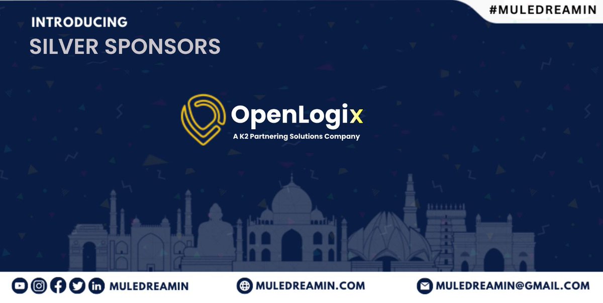 We are delighted to welcome @openlogix 🚀✨ as our Silver Sponsor for the upcoming #MuleDreamin23. 🎉 🌻 Trusted experts in #MuleSoft 🩵 & #Salesforce ☁️ services, they're your go-to for digital transformation. Together, we're fostering growth, learning, and collaboration. 🚀🌟